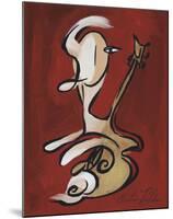 Red Guitarist-Christian Pavlakis-Mounted Giclee Print