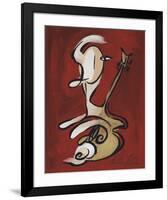 Red Guitarist-Christian Pavlakis-Framed Giclee Print