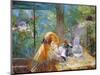 Red-Haired Girl Sitting on a Veranda, 1884-Morisot-Mounted Giclee Print