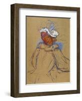 Red Haired Woman Seen from Behind, 1891-Henri de Toulouse-Lautrec-Framed Giclee Print