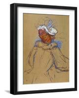 Red Haired Woman Seen from Behind, 1891-Henri de Toulouse-Lautrec-Framed Giclee Print