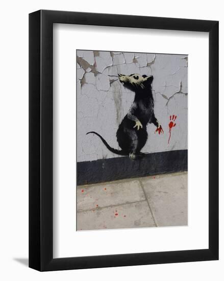 Red handed-Banksy-Framed Giclee Print