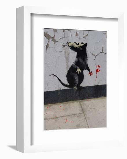 Red handed-Banksy-Framed Giclee Print