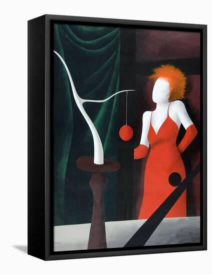 Red Handed-Vaan Manoukian-Framed Stretched Canvas