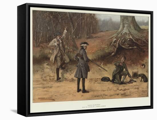 Red-Handed-George Goodwin Kilburne-Framed Stretched Canvas