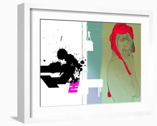 Red Hat-NaxArt-Framed Art Print