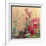 Red Haven Hollyhocks-Beth A^ Forst-Framed Art Print