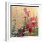 Red Haven Hollyhocks-Beth A. Forst-Framed Art Print