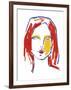 Red Head Depiction-Aurora Bell-Framed Giclee Print