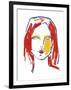 Red Head Depiction-Aurora Bell-Framed Giclee Print