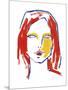 Red Head Depiction-Aurora Bell-Mounted Giclee Print