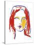 Red Head Depiction-Aurora Bell-Stretched Canvas