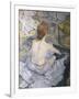 Red Head or to ilet-Henri de Toulouse-Lautrec-Framed Art Print