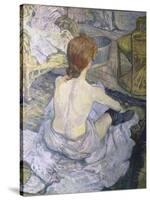 Red Head or to ilet-Henri de Toulouse-Lautrec-Stretched Canvas