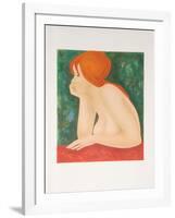 Red Head-Alain Bonnefoit-Framed Collectable Print