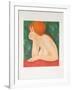 Red Head-Alain Bonnefoit-Framed Collectable Print