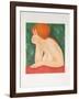 Red Head-Alain Bonnefoit-Framed Collectable Print