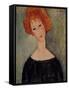 Red Head-Amedeo Modigliani-Framed Stretched Canvas