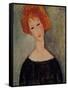 Red Head-Amedeo Modigliani-Framed Stretched Canvas