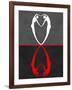 Red Heart Reflection-Felix Podgurski-Framed Art Print