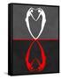 Red Heart Reflection-Felix Podgurski-Framed Stretched Canvas