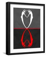 Red Heart Reflection-Felix Podgurski-Framed Art Print