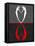 Red Heart Reflection-Felix Podgurski-Framed Stretched Canvas