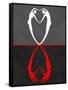 Red Heart Reflection-Felix Podgurski-Framed Stretched Canvas