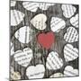 Red Heart with Heart Book Pages-Tom Quartermaine-Mounted Giclee Print