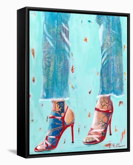 Red Heels-Pamela K. Beer-Framed Stretched Canvas