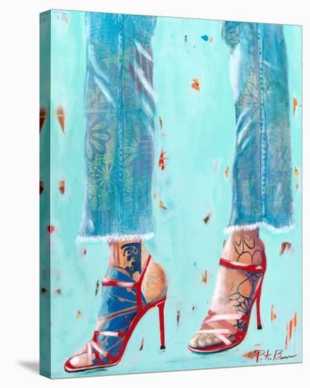 Red Heels-Pamela K. Beer-Stretched Canvas