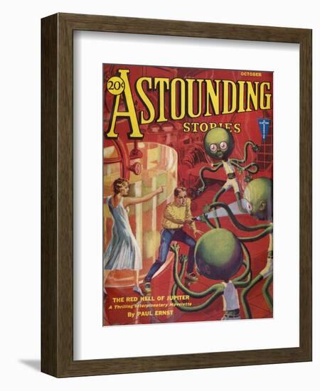 Red Hell of Jupiter'-HW Wesso-Framed Art Print