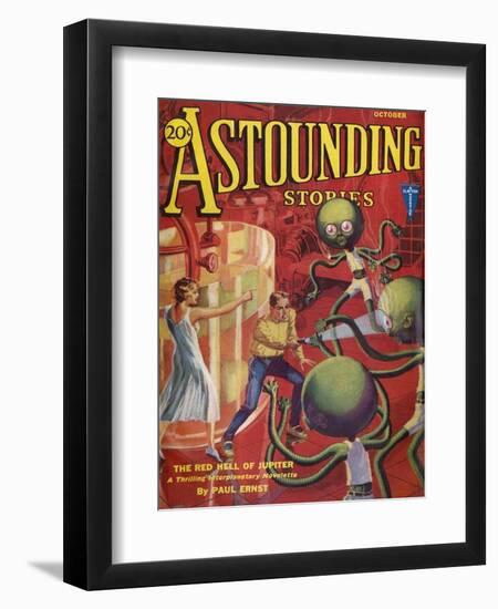 Red Hell of Jupiter'-HW Wesso-Framed Art Print