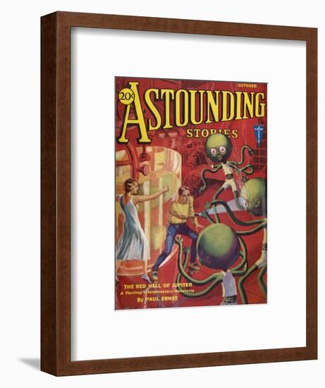 Red Hell of Jupiter'-HW Wesso-Framed Art Print