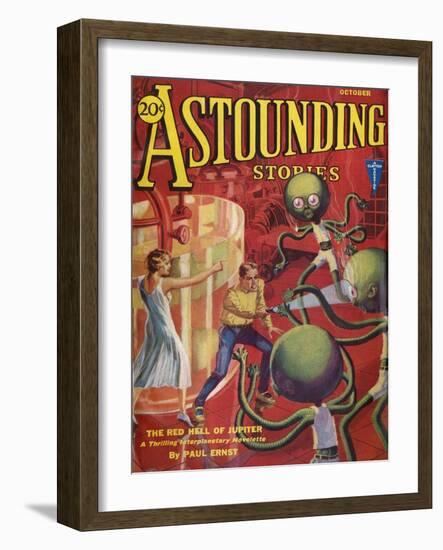 Red Hell of Jupiter'-HW Wesso-Framed Art Print