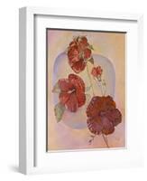 Red Hibiscus-Judy Mastrangelo-Framed Giclee Print