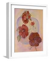 Red Hibiscus-Judy Mastrangelo-Framed Giclee Print