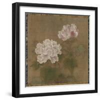 Red Hibiscuses (Set of Two Hanging Scroll), 1197-Li Di-Framed Giclee Print