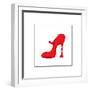 Red High Heeled Shoe-null-Framed Giclee Print