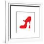 Red High Heeled Shoe-null-Framed Giclee Print