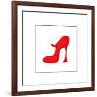 Red High Heeled Shoe-null-Framed Giclee Print