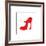 Red High Heeled Shoe-null-Framed Giclee Print