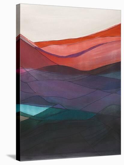 Red Hills II-Jodi Fuchs-Stretched Canvas