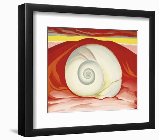 Red Hills with White Shell, c.1938-Georgia O'Keeffe-Framed Art Print