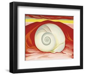 Red Hills with White Shell, c.1938-Georgia O'Keeffe-Framed Art Print