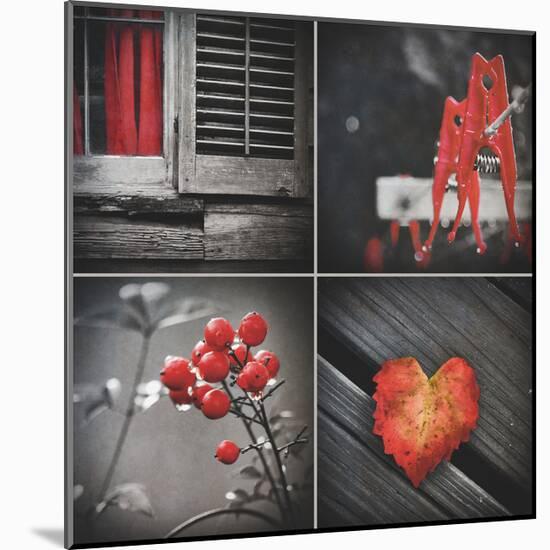 Red Hints Four Pack-Gail Peck-Mounted Premium Giclee Print