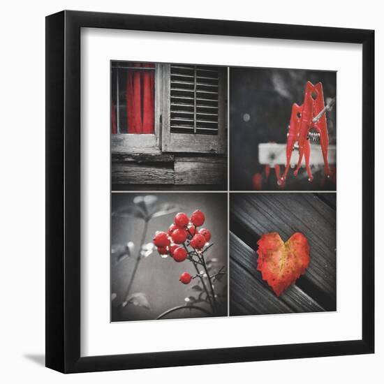 Red Hints Four Pack-Gail Peck-Framed Art Print