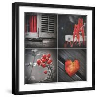 Red Hints Four Pack-Gail Peck-Framed Art Print