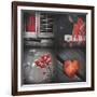 Red Hints Four Pack-Gail Peck-Framed Art Print