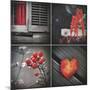 Red Hints Four Pack-Gail Peck-Mounted Art Print